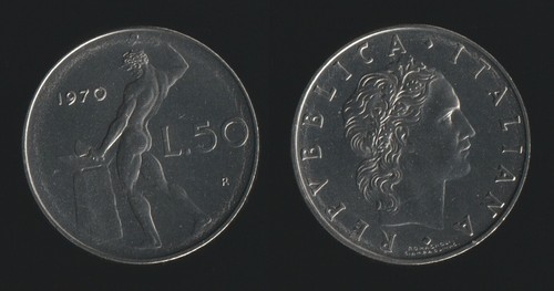 Lire 1970 vulcano italia - 1970,