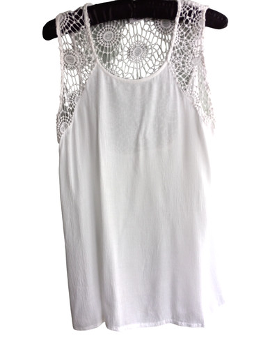 Blusa donna bianca senza