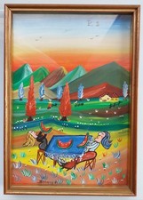 Monsignor Ambrogio Morani In Arte Brommo Olio Su Tavola Del 1981 Arti Naif