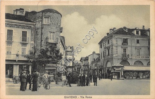 Cartolina giaveno via roma - giaveno,