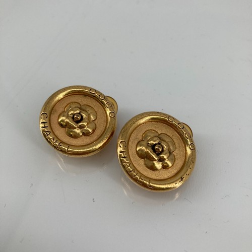 Chanel 97p camellia earrings - camellia,