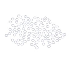100pcs White Silicone Rubber