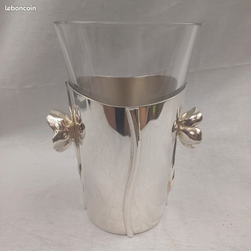 Christofle anémone vase - christofle,