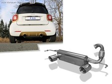 Sportivo Smart Forfour 3 Brabus 109PS Tipo 453 Ogni 90mm Rotondo Doppia Parete