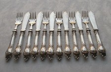 *RAR* Set Di Posate Per Pesce 12 Pezzi Stile Liberty 800 Argento Di O.Schneider