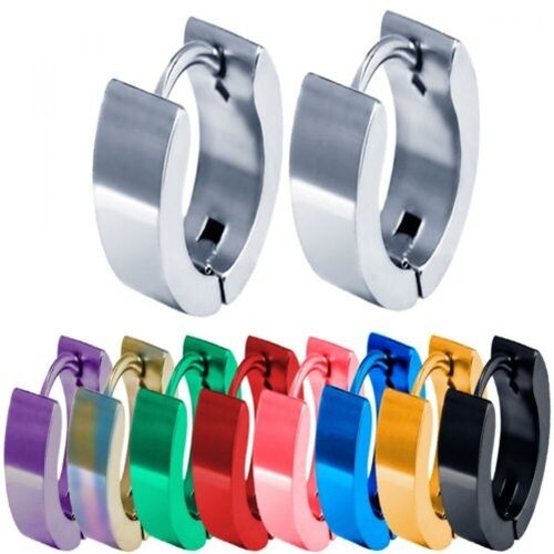 Acciaio inox orecchini - acciaio,