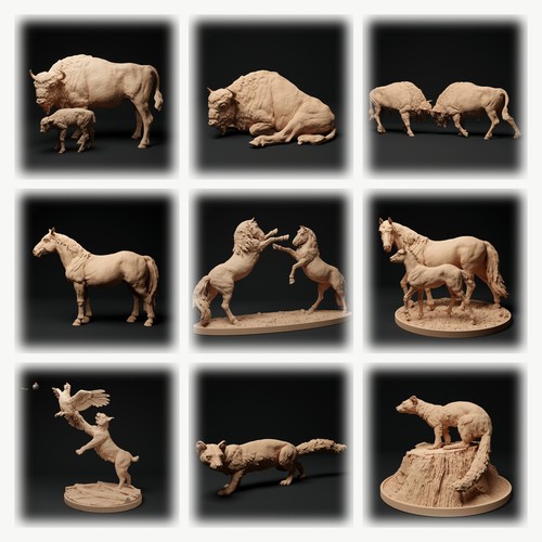 Set figure animali - di, in