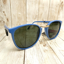 Occhiali da sole UV VINTAGE Riviera Eyewear blu chiaro rotondi 6631 - NUOVI, VECCHIO MAGAZZINO