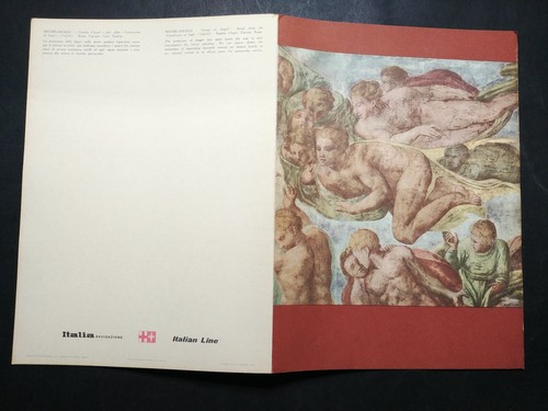 Menu nave michelangelo - menu,