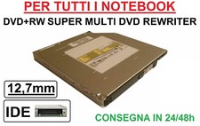 HP Masterizzatore DVD RW MULTIRECORDER GSA-T10N IDE NOTEBOOK LETTORE CD DVD+R
