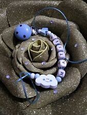 Catenella portaciuccio/succhiotto personalizzata con nome BAMBINO ciucci MAM NUK