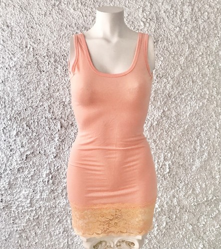 Top lungo canotta color rosa - top,
