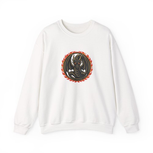 Flaming dragon emblem - dragon,