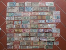 raccolta di 74 banconote straniere diverse