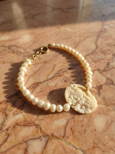 Bracciale perle fiume - di,