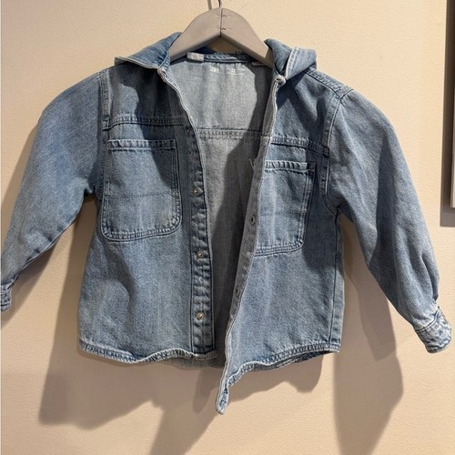 Zara jean hooded jacket kid - jean,