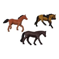 Safari Ltd cavallo in miniatura lotto di 3 quarti di pelle di cervo da passeggio