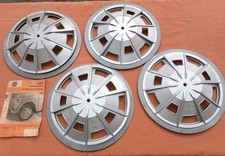 Fiat 500/600/850 special set 4 copri ruota Indianapolis plastica grigia Lampa..