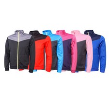 Giacche in poliestere bambini ragazzi ragazze cerniera intera cappotti casual sport scuola tempo libero