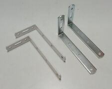 COPPIA STAFFE SUPPORTI PESANTI PER MENSOLE BIANCHE/GRIGIE AD L VARIE MISURE