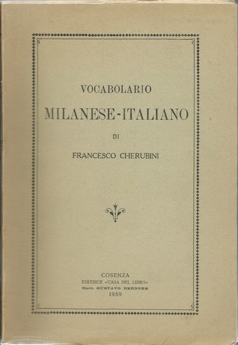 Cherubini vocabolario - -,