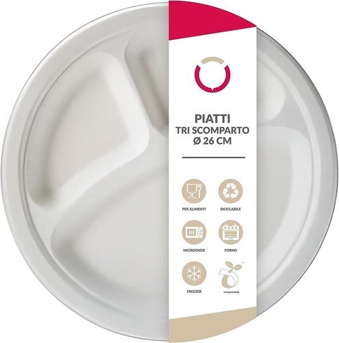 100 piatti piani bianchi - piatti,