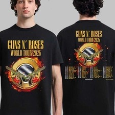 Maglietta due lati Guns N Roses World Tour 2026 date programma