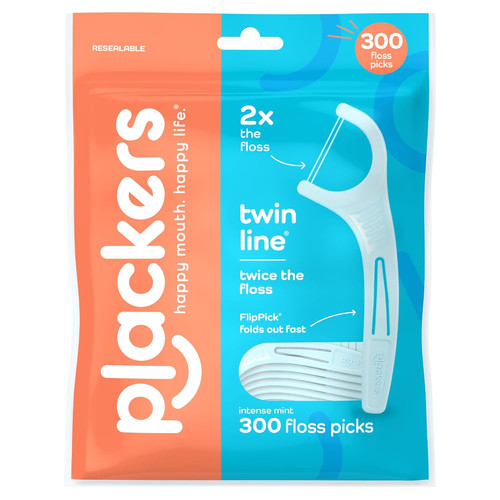 Twin line dental flossers - dental,