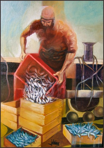Sul peschereccio quadro - peschereccio,