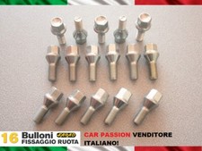 Kit 16 bulloni ruota Peugeot 106 206 307 406 dal 2003 cerchi in acciaio Farad