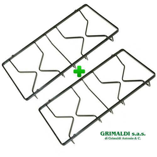 Coppia griglia fuochi - griglia, nera