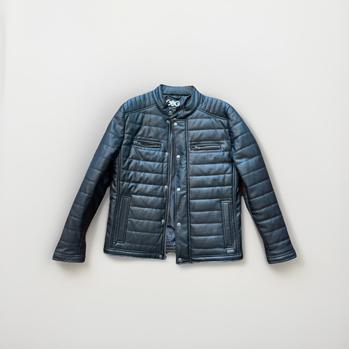 Giacca pelle nera - nera, da