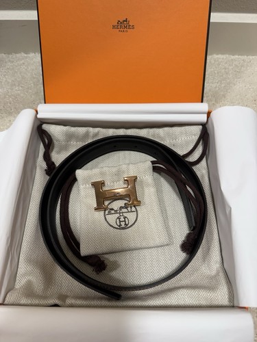 Reversible gold black - gold, hermes
