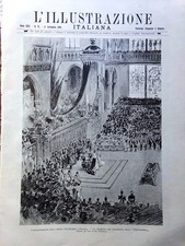 L'Illustrazione Italiana 11 Settembre 1898 Guglielmina Olanda Teatro di Bergamo