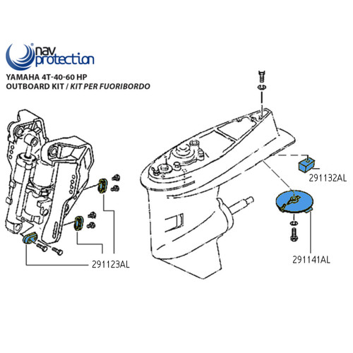 Tecnoseal kit yamaha 60 - yamaha, 4t-40-60