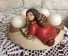 Thun CORONA dell’AVVENTO, Angelo Rosso Disteso Portacandele Fuori Produzione