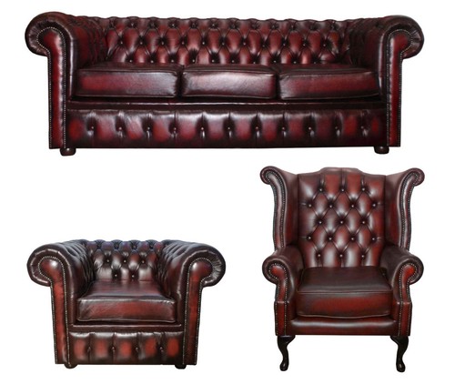 Divano chesterfield pelle - divano, tre