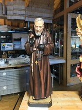 St. Padre Pio Hand Carved Wood
