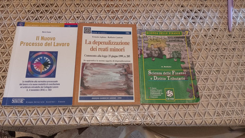 Lotto libri giuridici e - lotto,