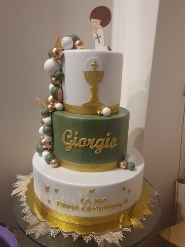 Torta finta prima comunione - torta,