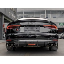 Diffusore Posteriore per AUDI A5 B9 SLINE S5 2016-2019 Paraurti Spoiler Stile Carbonio