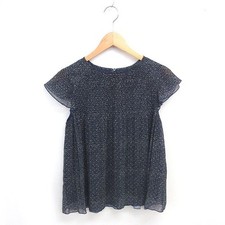 ROSSO URBAN RESEARCH blusa plissettata a pois navy collo barca manica corta...