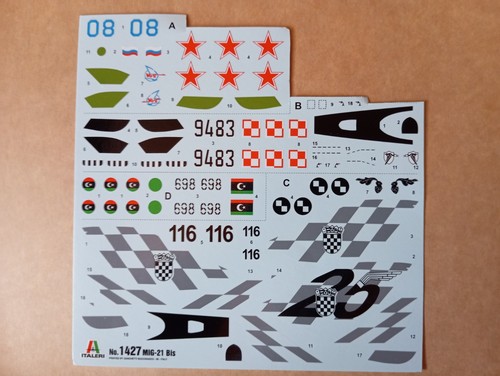 Decals mig 21 - decals, mig-21