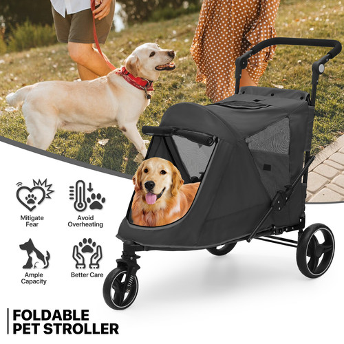 Passeggino per cani pieghevole - cani,