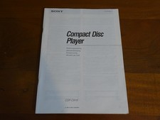 Sony CDP-C910 Manuale di