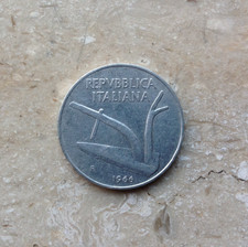 10 Lire 1966 Italia Due Spighe