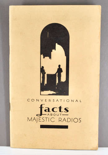 1933 majestic radio - 1933, libretto