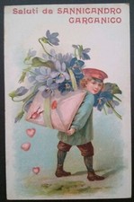 1920ca saluti da Sannicandro Garganico (Foggia) - gruss liberty 1