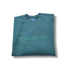 Henri Lloyd felpa casual vintage spellout big logo taglia L