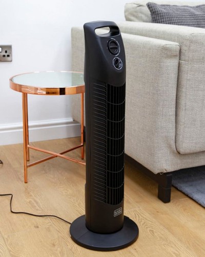 Ventilatore torre black - black, +